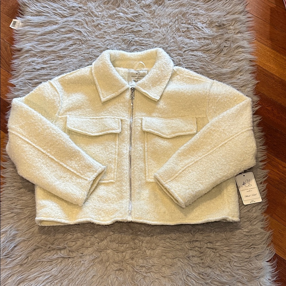NWT Love For Humanity Off-White‎ Polyester Jacket